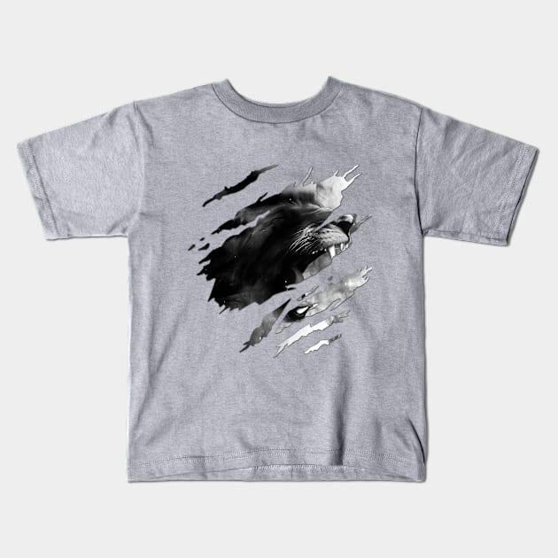 Lion fury 2 Kids T-Shirt by MegaStore